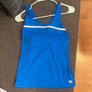 Wilson Blue Tank Top with White Accent